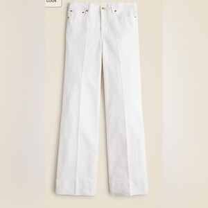 J. Crew White Flare Trouser jean